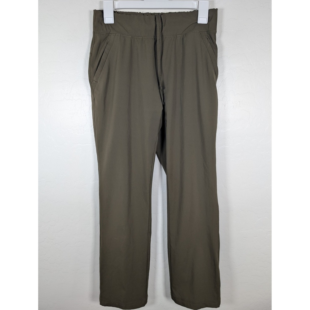 Columbia Pants Womens Small Olive Green Stretch Drawstring Lightweight Outdoor